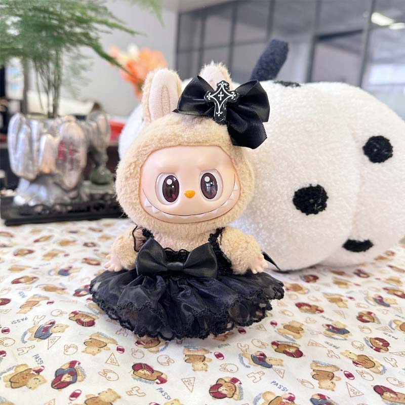 Labubu Doll Clothes For 17cm Labubu Plush Doll's Clothing Birthday Party Suit for Kid Toy Doll Dress Up Accessories for Labubu