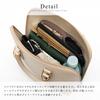 [Rename] Round Zipper 2-Way Handbag Tote Bag for Women, Beige, for Entrance Ceremonies, Graduations, and Kindergarten Entrance and Graduation