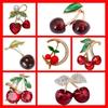 1Pc Creative Cute Cherry Brooch Pin Sweet Fashion Fruit Jewelry Accessories Party Daily Birthday Gift for Girls and Women