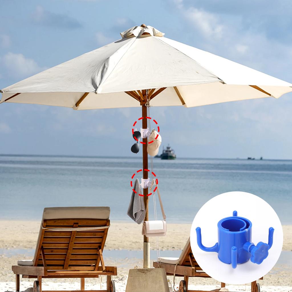 Universal Hook Lightweight Accessory Multi Hooks Umbrellas Hanger Towel Rack Bag Holder Sunshade Umbrellas Beach Garden 2/1pcs