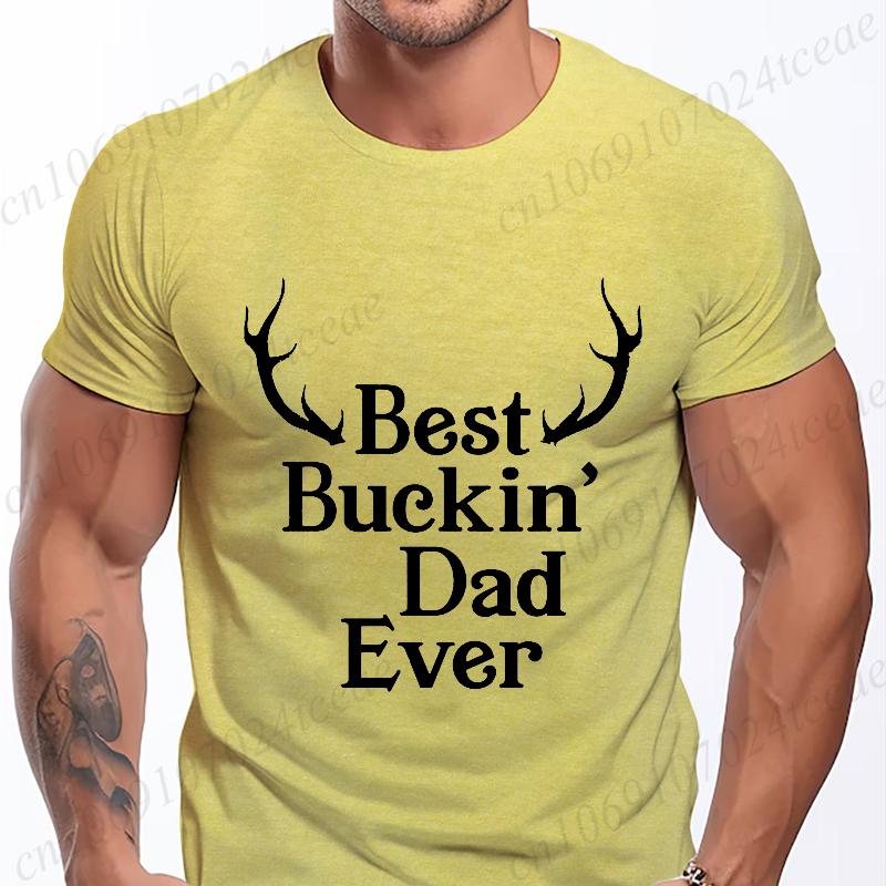 Mens Street T Shirt Best Dad Ever for Amazing Dad Funny Fathers Day Tees Summer Classic Men's T-shirt Street Oversized Clothing