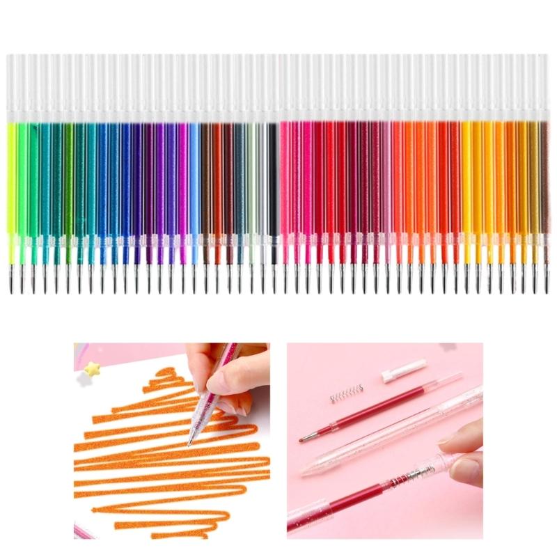 Sparkling Gel Inks Refill Cartridges 1.0MM Assorted Color For Journal Planner Scrapbooking Doodling Note Taking Drawing