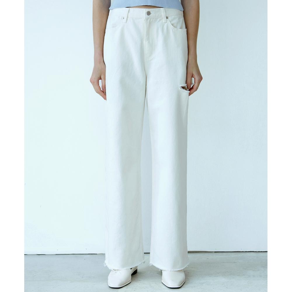 

НИКНИКОЛЬ Джинсы Destroyed CuttingСлоновая кость