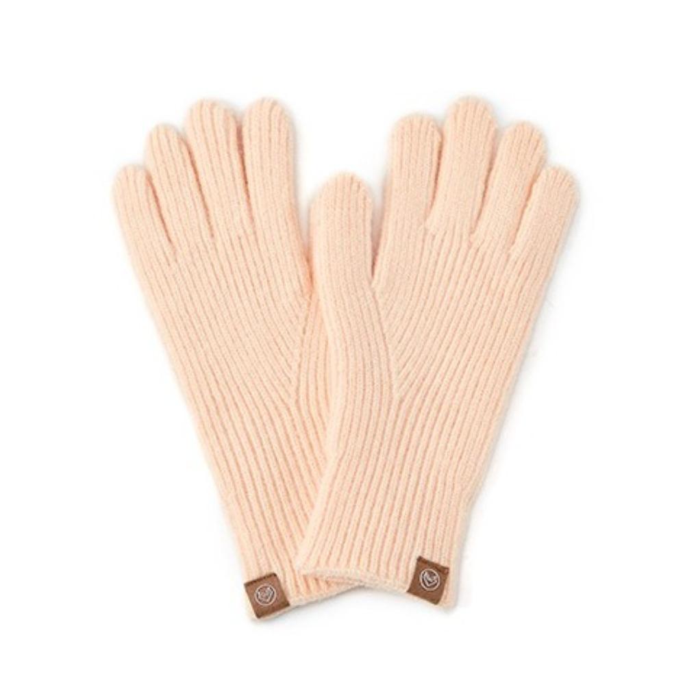 

Separate Finger Touchscreen Gloves Solid Color Breathable Women s Gloves Windproof Comfortable Knitted Gloves Winter Season рожевий