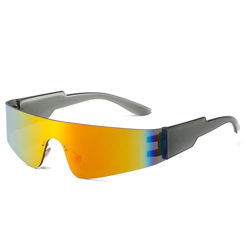 Unisex Frameless Sport Punk Sunglasses - Colorful Fashion Eyewear