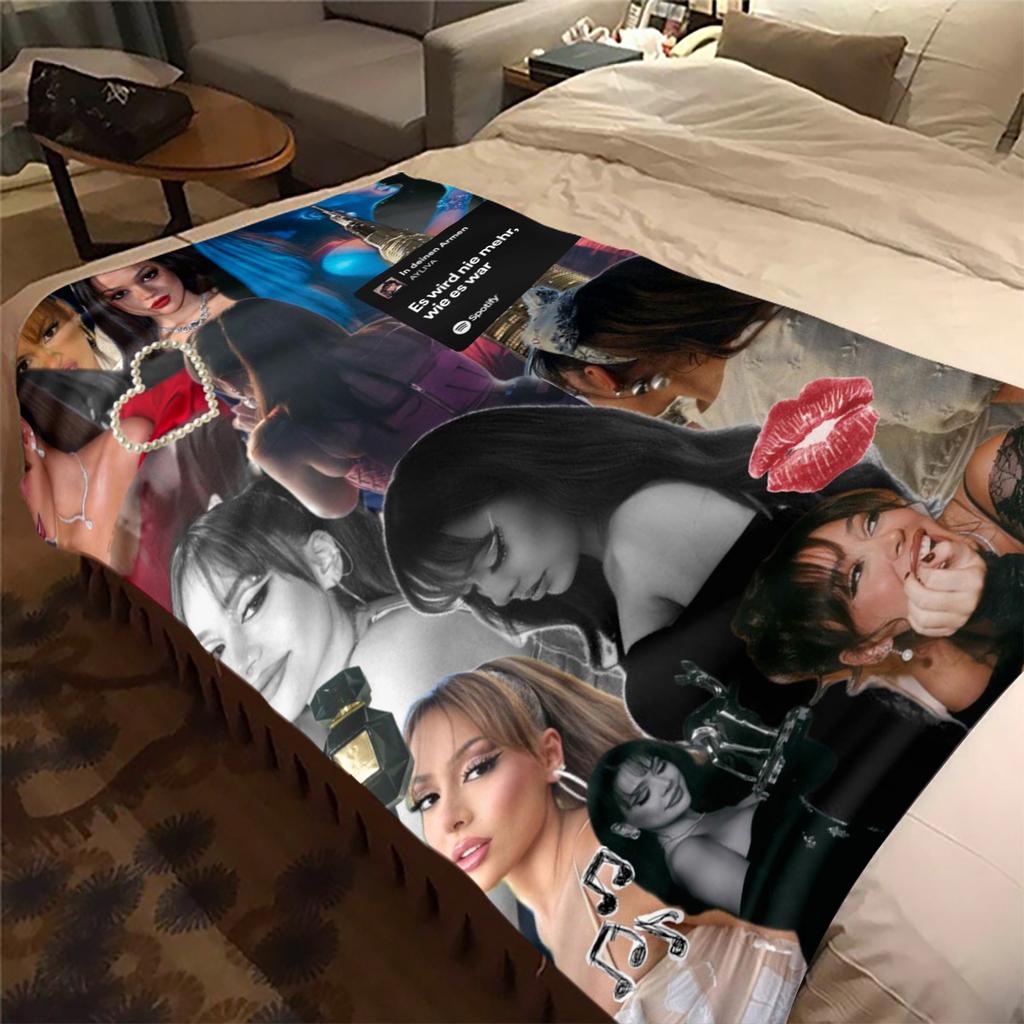 Fashion Music Avatar Plush Blanket Soft Comfortable All Seasons blanket Sofa Office Naps blanket Outdoor Travel throw Perfect Gift