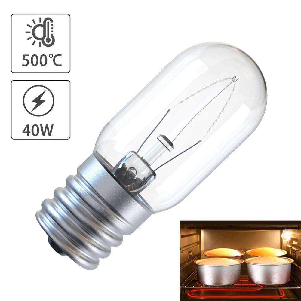 40W/50W E14 Oven Light Bulb 110V/220V Halogen Oven Lamp High Temperature 500℃ Resistant Safe Dryer Microwave Light Bulb