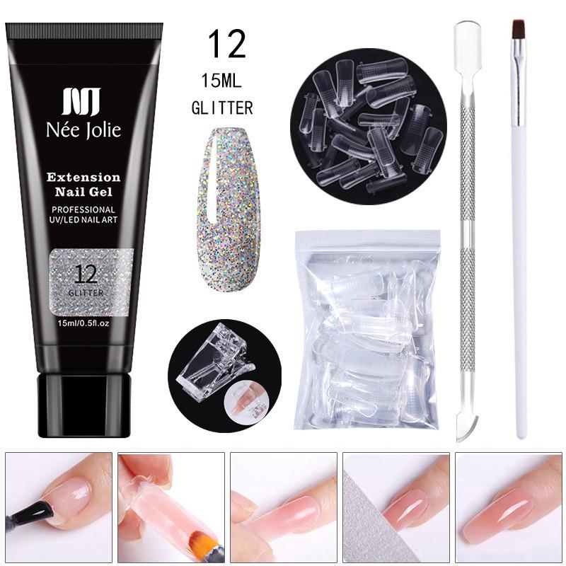 15ml Quick-Dry Cross-border Nail Extension UV Gel