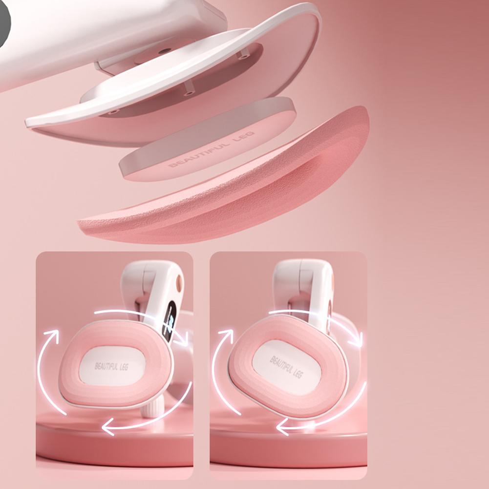Pelvic Floor Muscle Trainer with Counter Inner Thigh Exerciser Adjustable Thigh Muscle Strengthen Device for Postpartum Recovery
