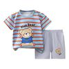 Kleinkind Jungen Mädchen Sommer Cartoon Aufdruck Kurzarm Oberteile und Shorts 2-teilige Kinder Outfits Anzüge 80