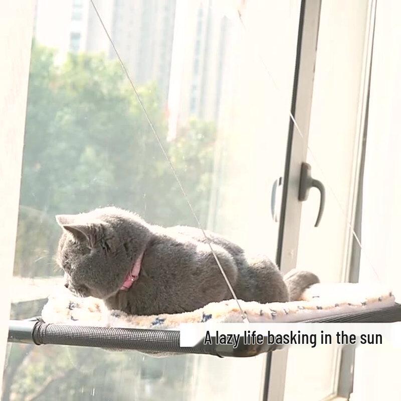 Window-Mounted Cat Hammock