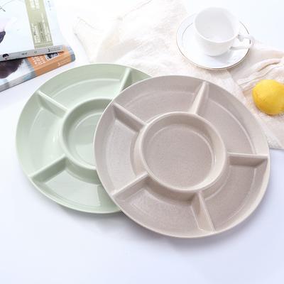 Bandeja de almacenamiento de alimentos con 6 compartimentos Plato para aperitivos Plato para servir aperitivos