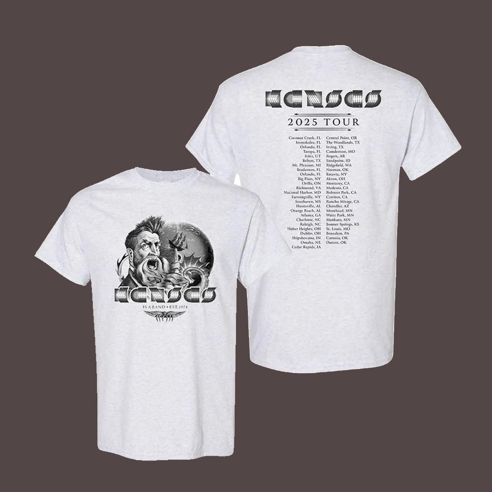 

KANSAS Band 2025 Classics Tour Cotton White S-5XL T Shirt SE743 Unisex T-Shirt XXXXL