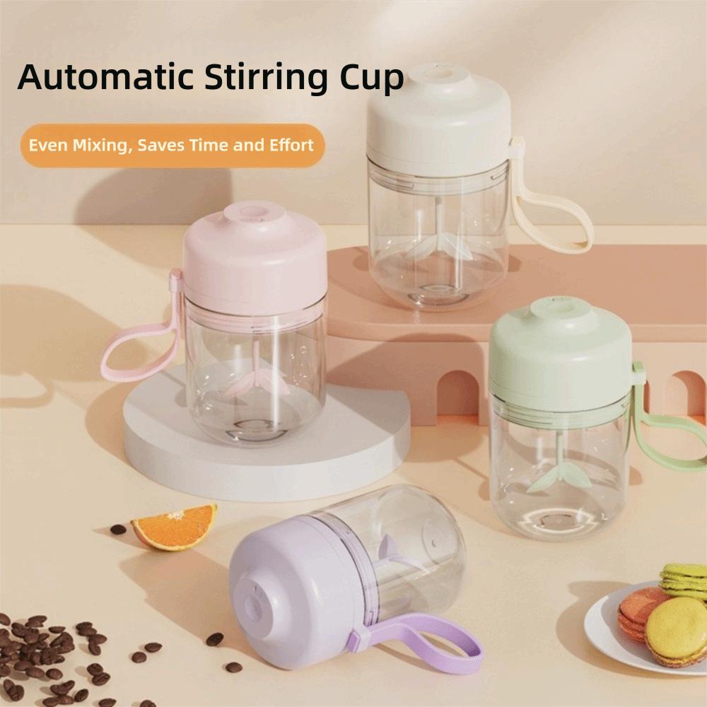 

400ml Automatic Mixing Cup Portable Handle Electric Stirring Coffee Cup