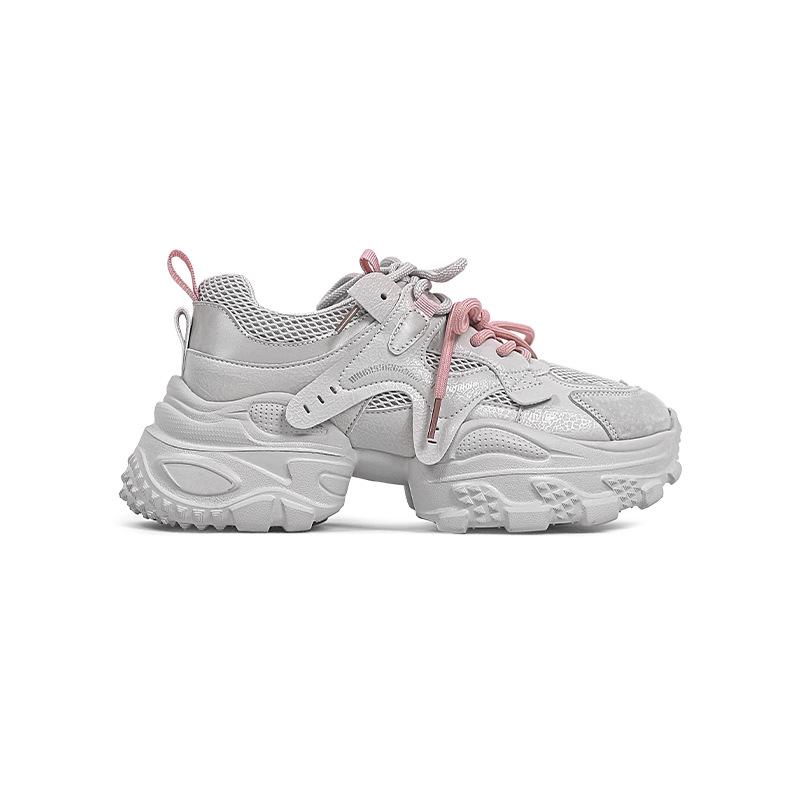 

Pigskin version~ Korean version of niche delicate thick sole increases by 7CM~ Daddy shoes women s 2025 new trendy casual shoes 35