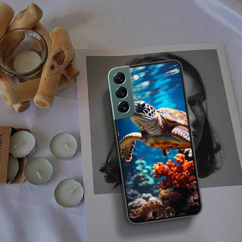 Marine Organisms, Sea Turtles, And Animals Phone Case For Samsung Galaxy S22 S25 Ultra S21 S10 Plus S26 Edge S20 S23 S24 FE