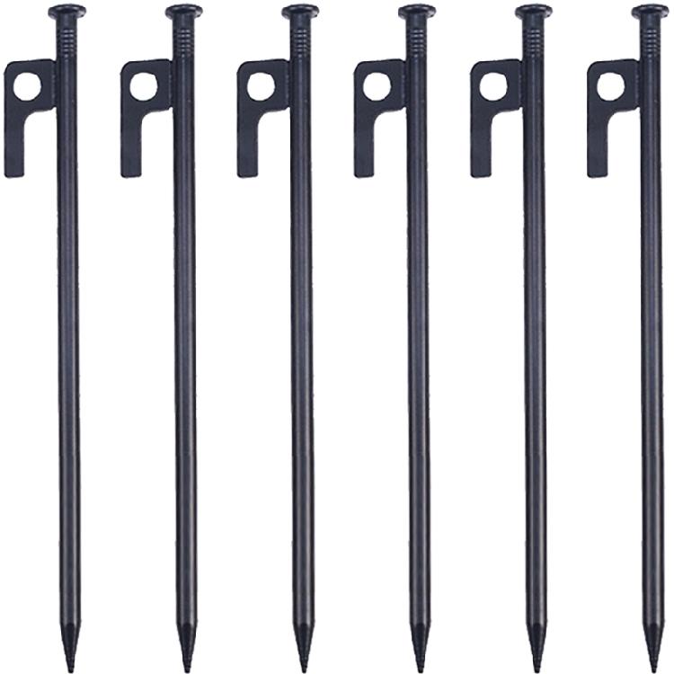 Steel Tent Stakes Heavy Type Rustproofed Ground Pegs for Camping Beach Backpacking Secure Windproofed