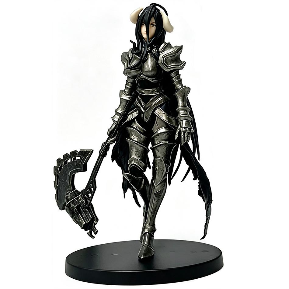 2pcs Anime Overlord Figure Albedo Party Dress Series Action Figure Figurine PVC Desktop Decoration Collection Model Toy Gift