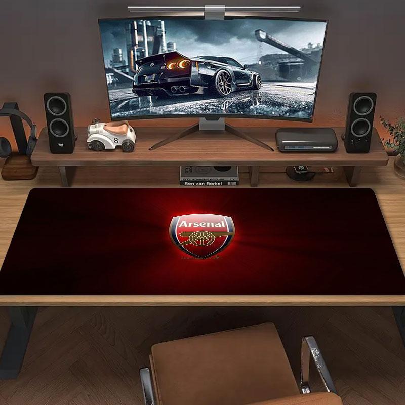 Arsenal F Large Size Mouse Pad Large Gaming Table Cushion Non-slip Laptop Tablet Big Mousepad XXL Mat Mini PC Playmat With Lock Edge