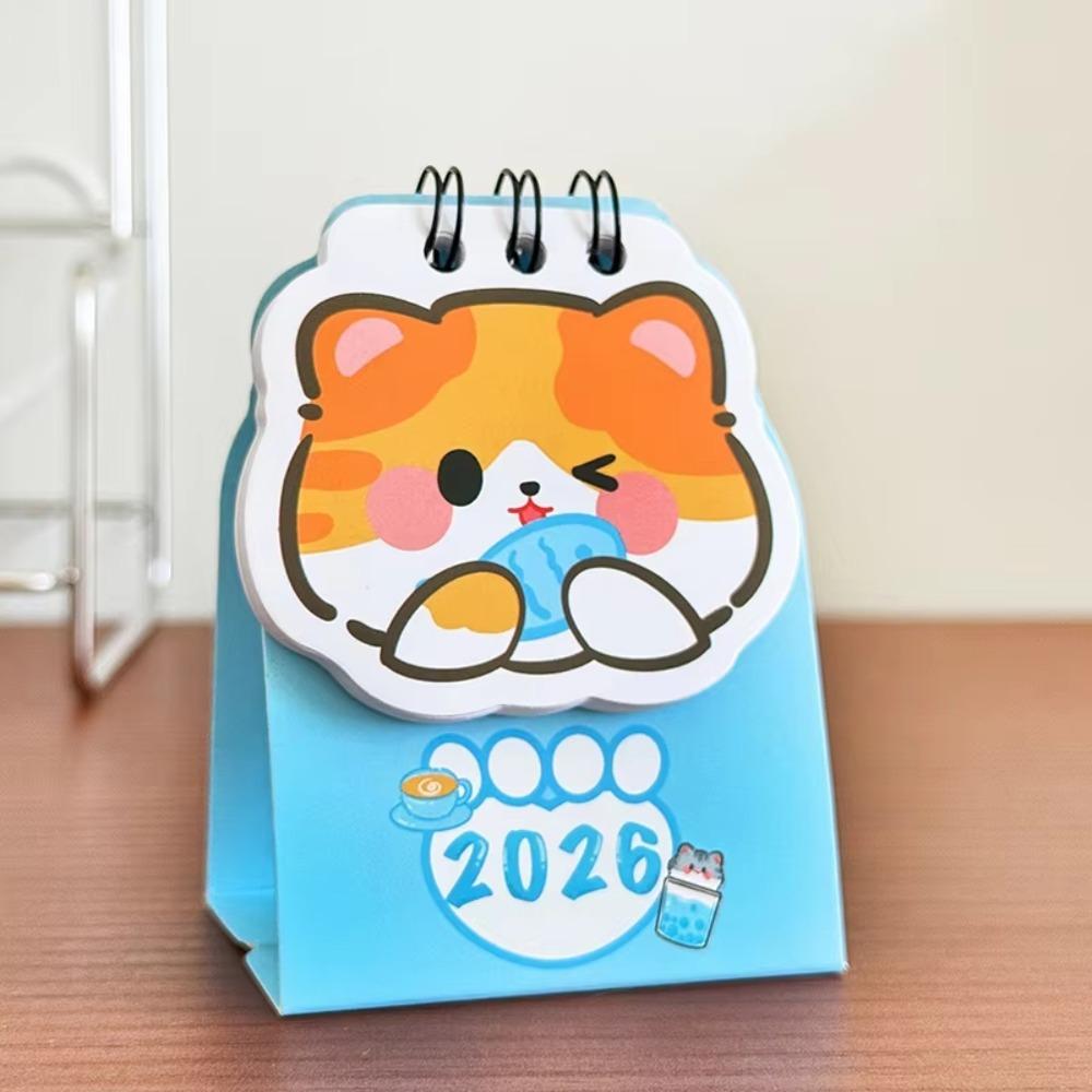 Portable Coil Calendar Mini Schedule Planner Cute Daily Planner  Desktop Ornaments