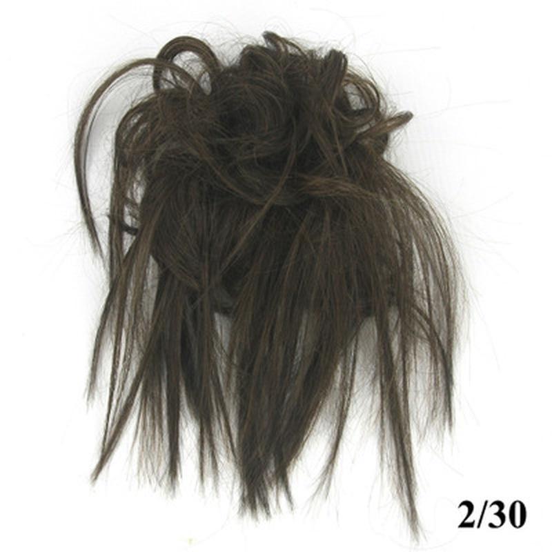 Fashion Women Wig Curly Claw Clip Flower Bud Fake Hair