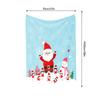 Christmas Blanket Flannel Throw Soft Cozy Warm Holiday Festive Decor Gift Santa Claus Snowman Family Winter Home Bedding