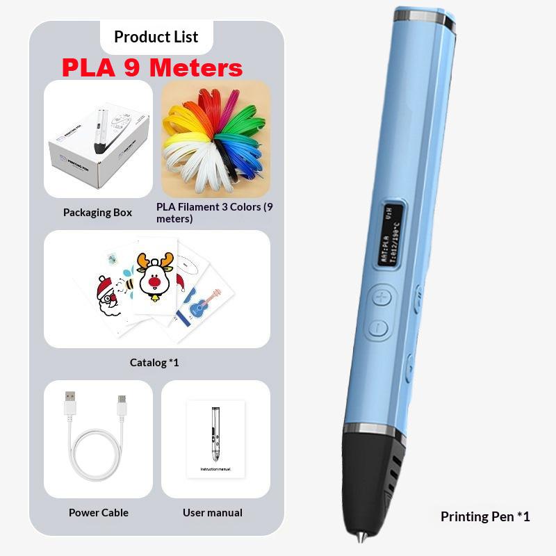 3D Printing Pen Professional 3D Print Pen Competition Level OLED Display With PLA Filament 3D Doodling Making Detachable Design