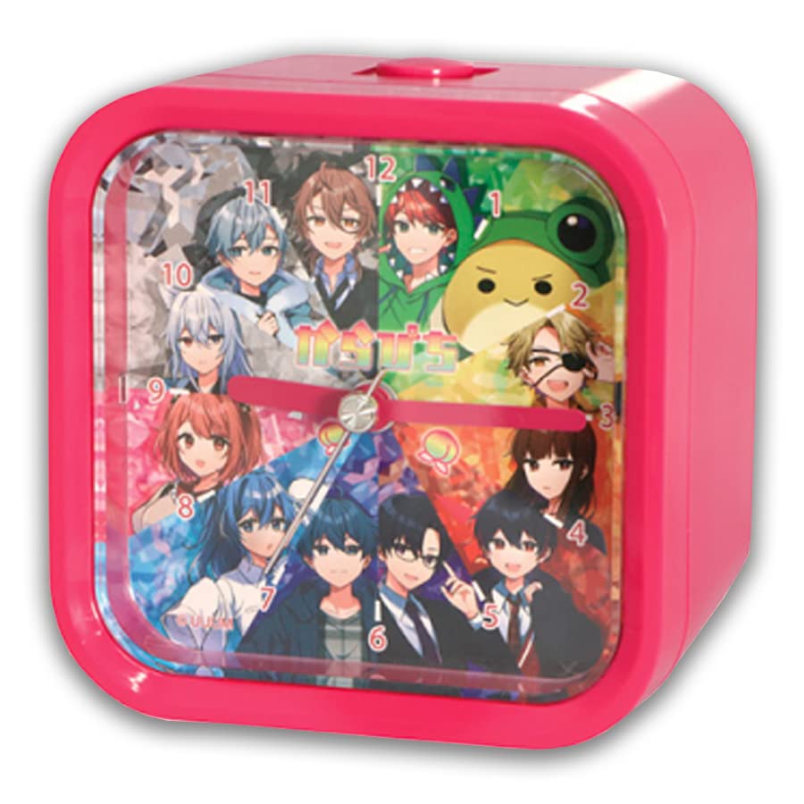 

Wake up to the latest video creators with this colorful peach voice alarm approximately official clock, 9.5cm, merchandise. розовый