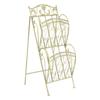 Vintage Retro Witte Elegante Metalen Krantenhouder