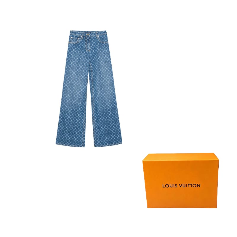 LOUIS VUITTON Džinsi Sieviešu Zili 1AHENX