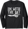 With The Bat Funny Matching Couple Lazy Halloween Unisex Long Sleeve T-Shirt