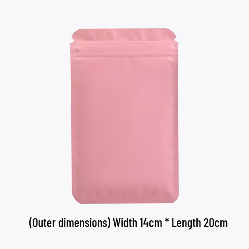 Double-Sided Frosted Aluminum Foil Self-Sealing Opaque Packaging Bag for Colored Ornaments