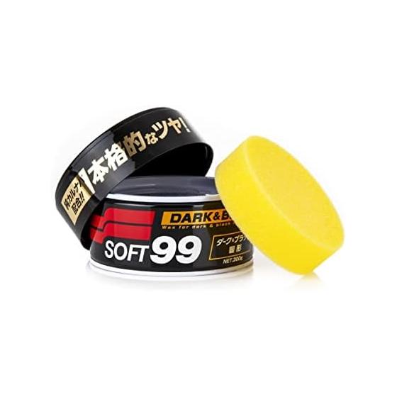 Мягкий 99 (СОФТ99) Воск WAX Новый Мягкий 99 Темный и Черный 300г Губка для защиты и полировки лакокрасочной пленки автомобиля 00010