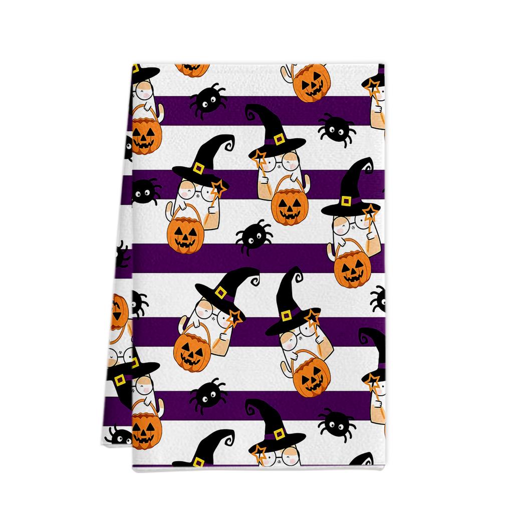 Halloween Towel Ornament Gift Microfiber Printing Kitchen Towel Special Dish Towel Rag