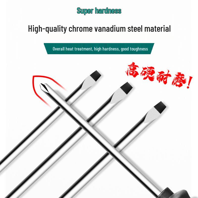 High-Strength Magnetic Screwdriver Set: Phillips, Slotted & Awl