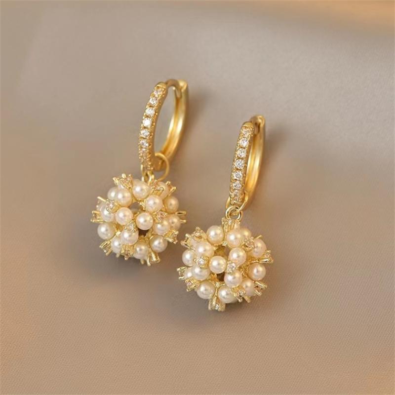 

Модные серьги-подвески со стразами и жемчугом для женщин, подарочные украшения для девочек, оптовая продажа