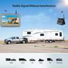 WIFI Wireless Rear View Backup Camera Solar Powered Energy Magnet Reverse Cam with AHD 5"  Monitor for Camper Truck Trailer