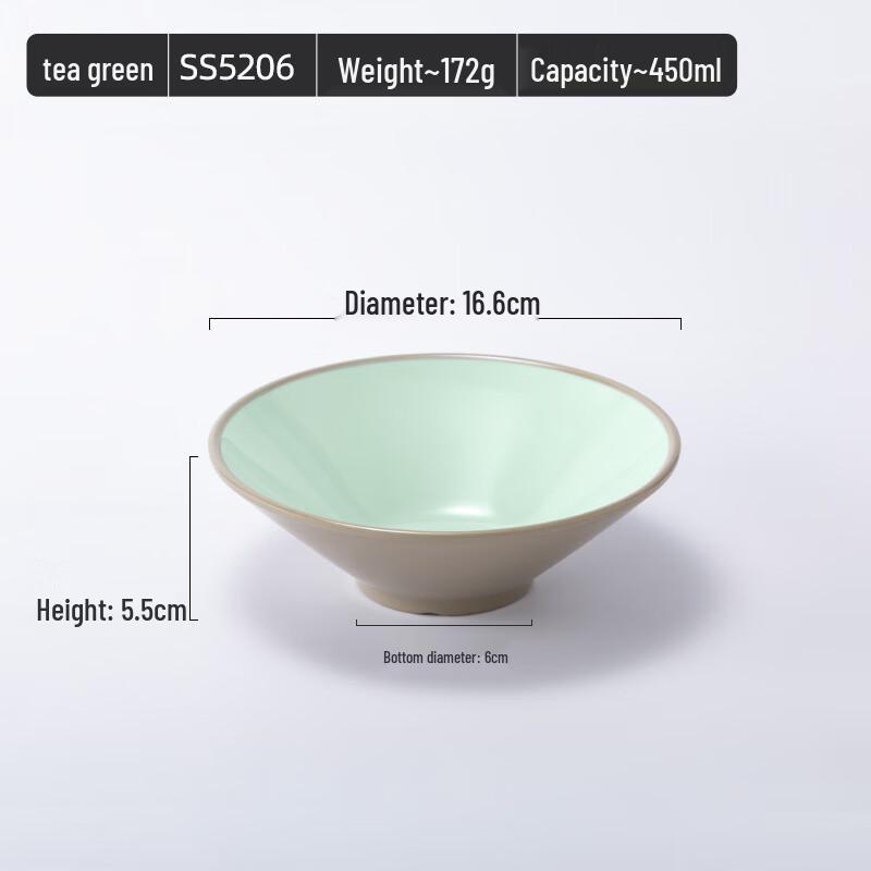 Nordic Style Melamine Conical Ramen Bowl