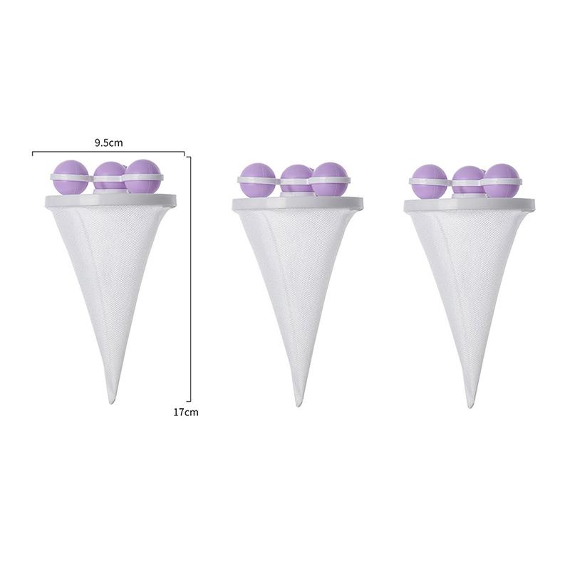 3Pcs/Set Washing Machine Filter Hair Lint Catcher Remove Dirt Laundry Ball Clothes Anti-Winding Cleaning Tool Household Products