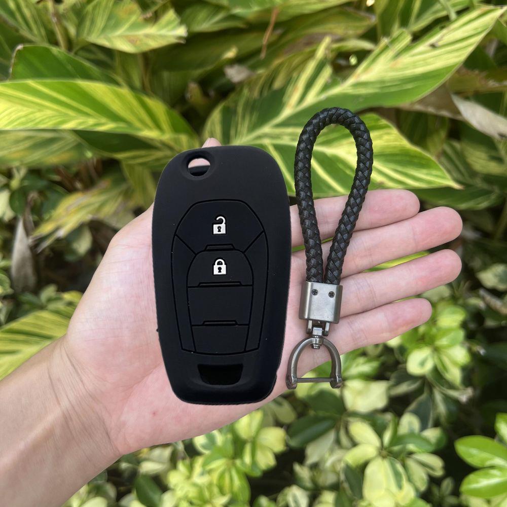 Silicone Car Key Fob Case Rubber Holder Cover for Chevrolet Cruze Spark Onix Volt Aveo 2 Buttons Flip Folding Remote Keychain
