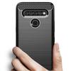 Shockproof Fitted Silicone Cases for LG K61 Fashion Carbon Fiber Case for lg q61 Matte Soft TPU Back Cover Fundas