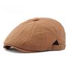 Vintage Octagonal Newsboy Cap for Men Women Retro Plain Solid Color Baker Boy Beret British Cabbie Flat Ivy Cap Adjustable