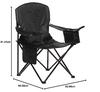 Amazon Basics Outdoor Camping Chair, Folding, Bag Included, XL Size, 97 x 61 x 91cm, Black, Padded Backrest