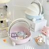 Cute Baby Cradle Shape Doll Baby Bed Lidded Dust-proof Dolls Accessories Storage Container Multifunctional for Labubu