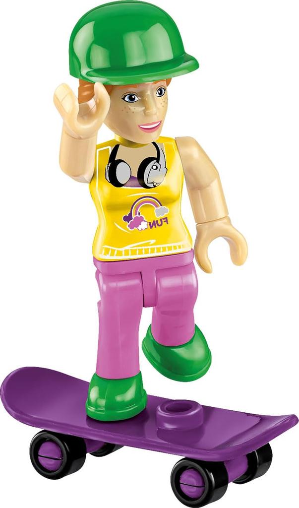 COBI Bausteine Volkswagen Lieferwagen T2a Maßstab 1:35 272 Teile Camping Life [HERGESTELLT IN EU] 24616