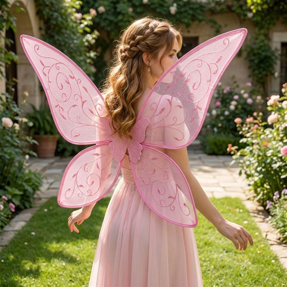 Organza Butterfly Princess Wings Sparkle Cosplay Elf Wings Costume Wings Halloween Party