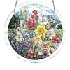 Acrylic Jigsaw Puzzle Suncatcher Large Colorful DIY Sun Catcher Kit for Adults Stained Glass Style Window Hanging Ornament for Home Garden Decor