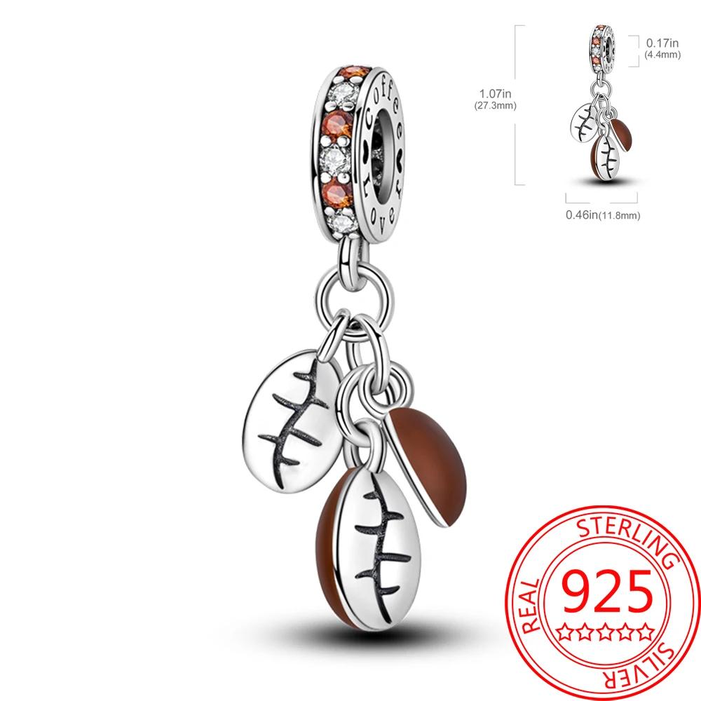 Delicious Food Copper Doughnut Cake Dessert Fruit Fine Wine Bead Pendant Fit Bracelet Necklac Boutique Jewelry Gift