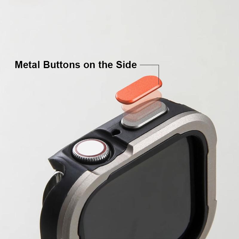 Металевий броньований чохол для Ultra 2 10 9 8 7 6 5, ударостійкий захисний чохол для iWatch 40мм 41мм 42мм 44мм 45мм 46мм 49мм