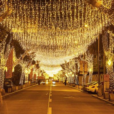Solar LED Starry Icicle String Lights for Outdoor Wedding Decorations